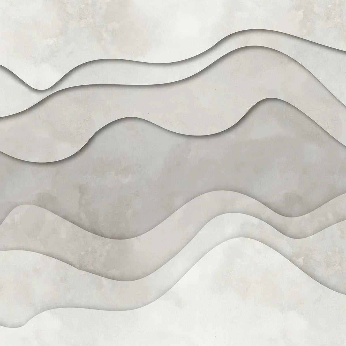 Tapetti 3D Wave, White