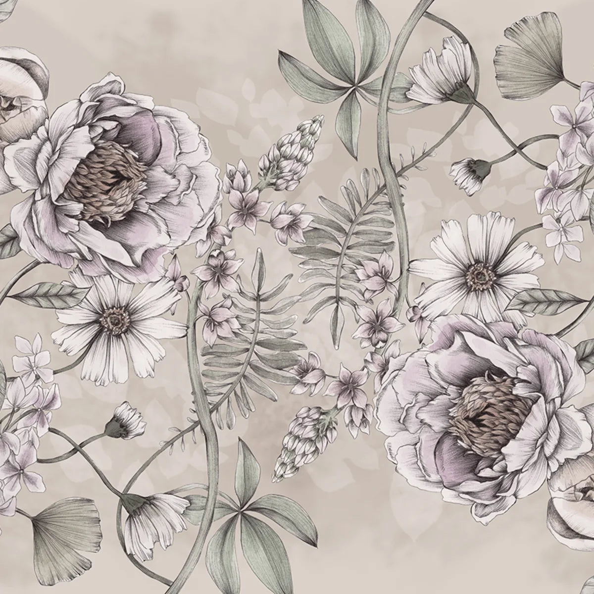 Tapetti Spring Flower, Sand