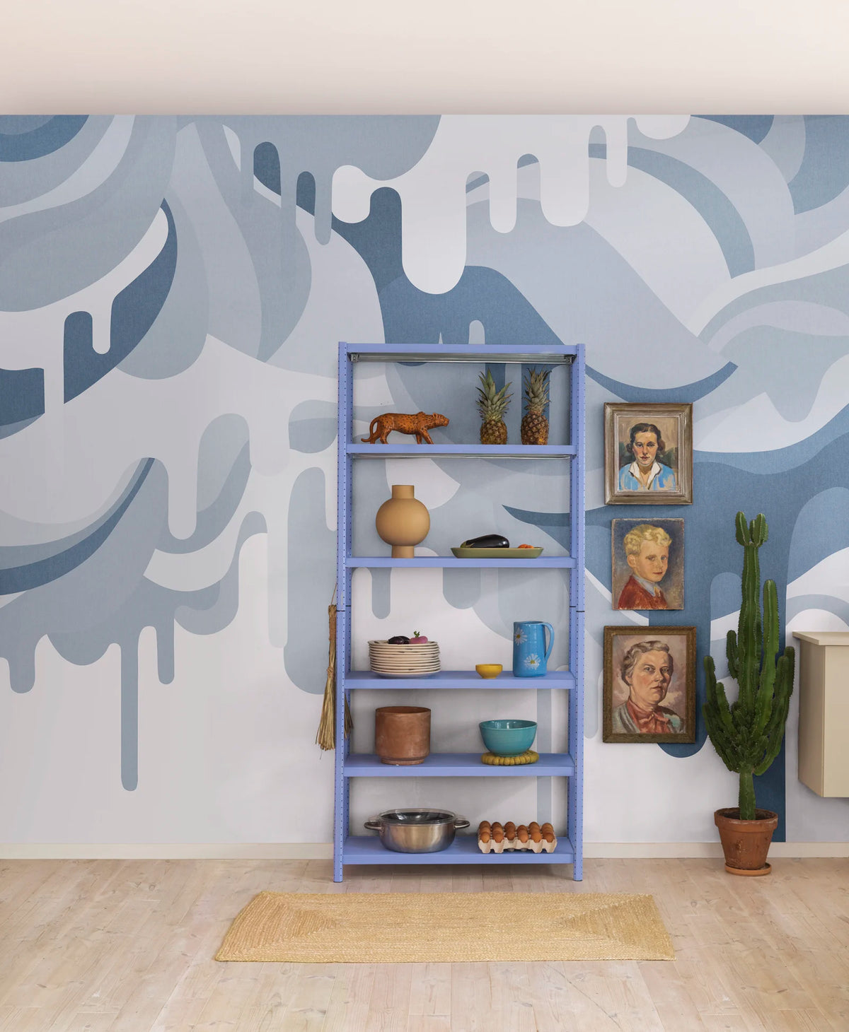 Tapetti Dripping Ice Cream Blue
