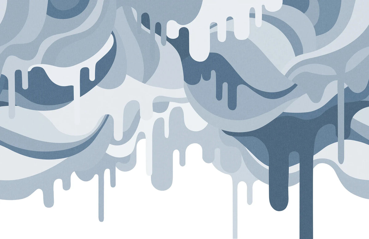 Tapetti Dripping Ice Cream Blue