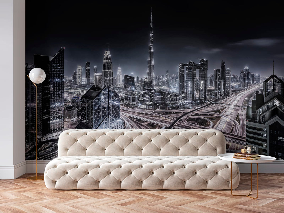 Tapetti Sparkling City Lights