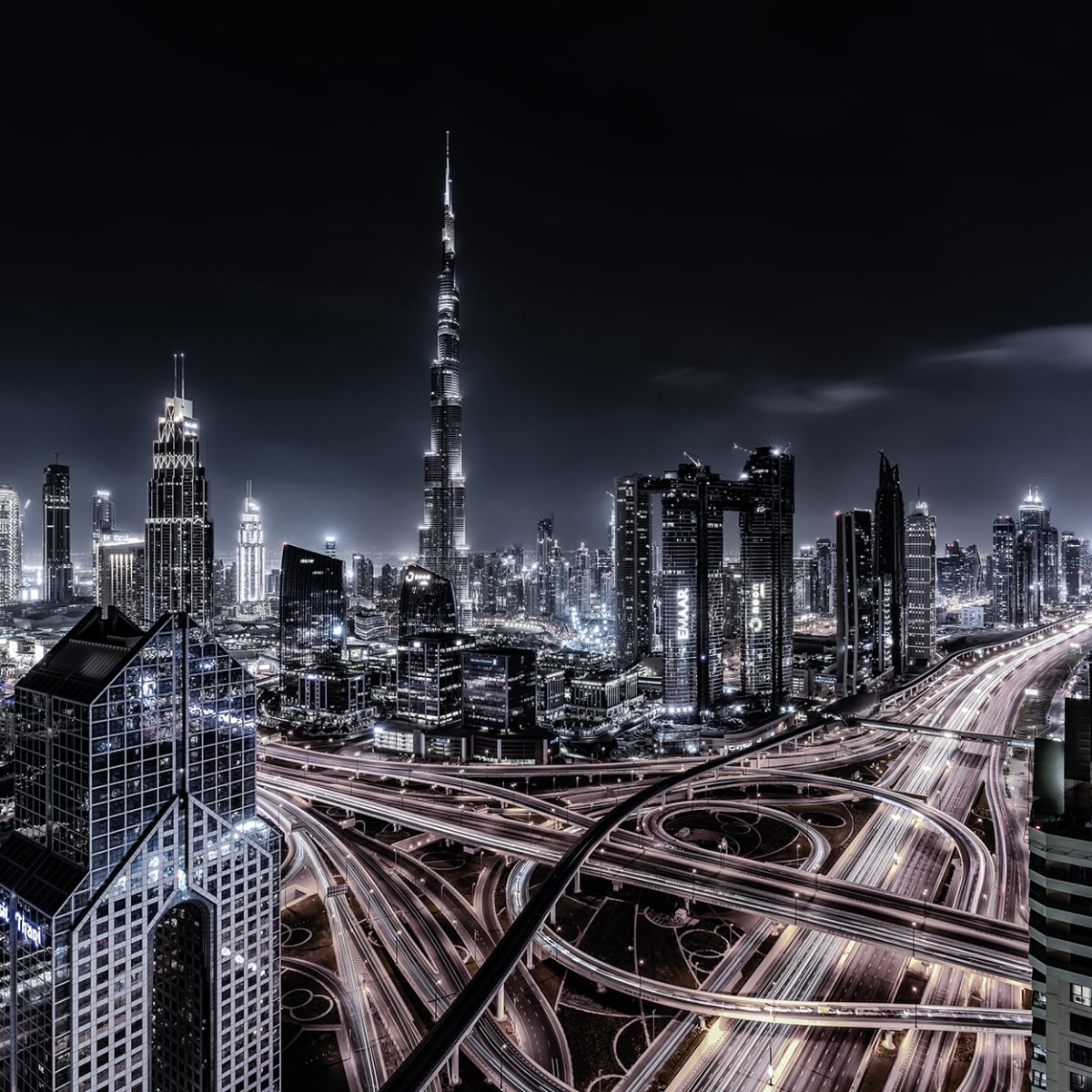 Tapetti Sparkling City Lights