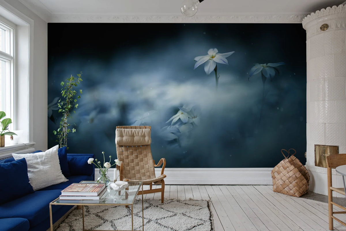 Tapetti Midnight Flower