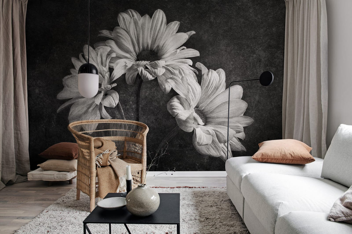Tapetti Graphic Flowers