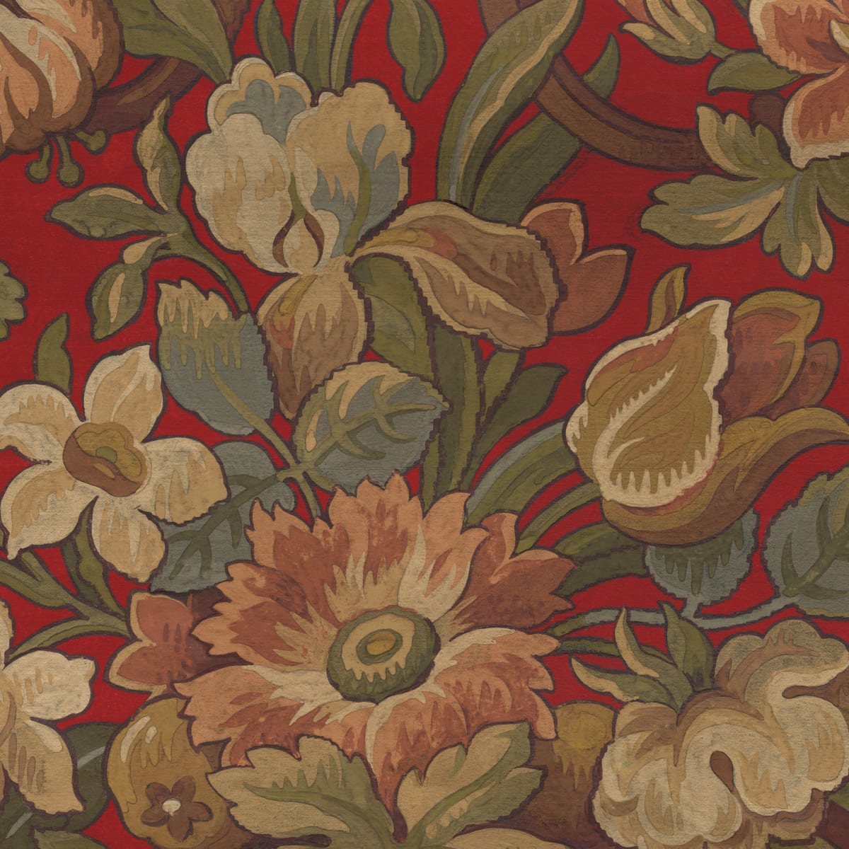 Tapetti Vintage Flora, Velvet