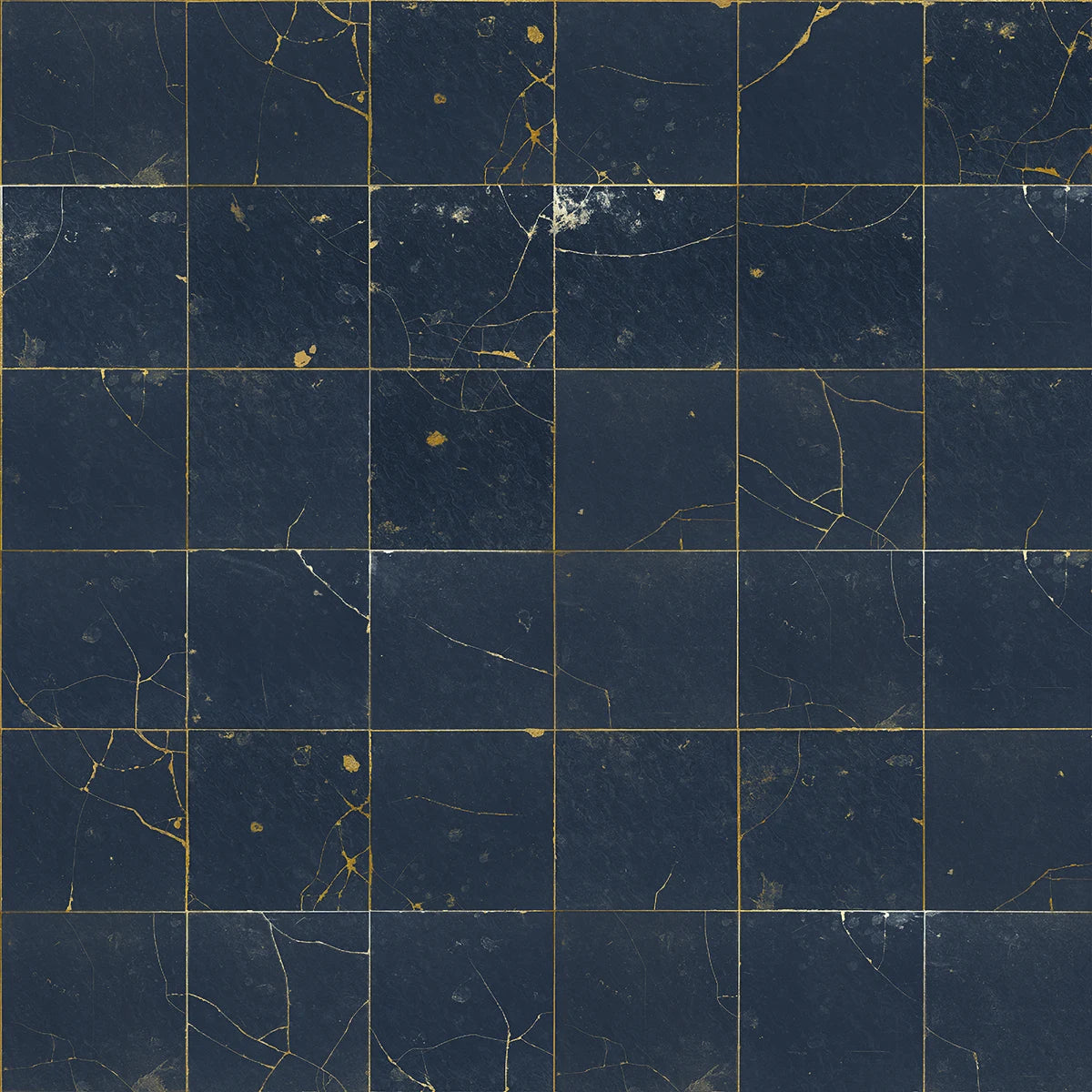 Tapetti Kintsugi Dark blue