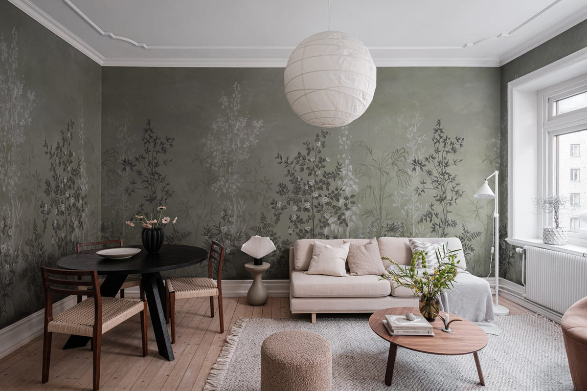 Tapetti Chinoiserie Haze, Green