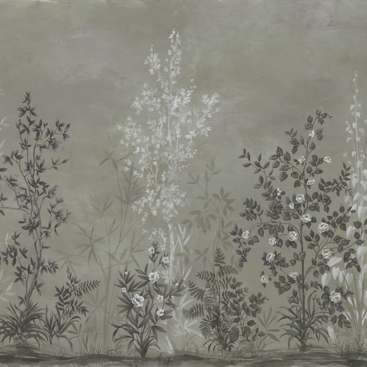 Tapetti Chinoiserie Haze, Green