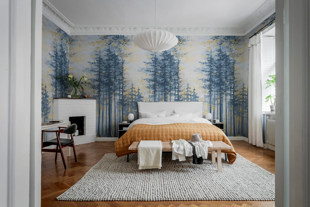 Tapetti Daybreak, Blue