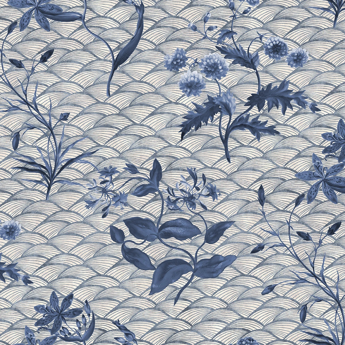 Tapetti Floral Ripple Blue