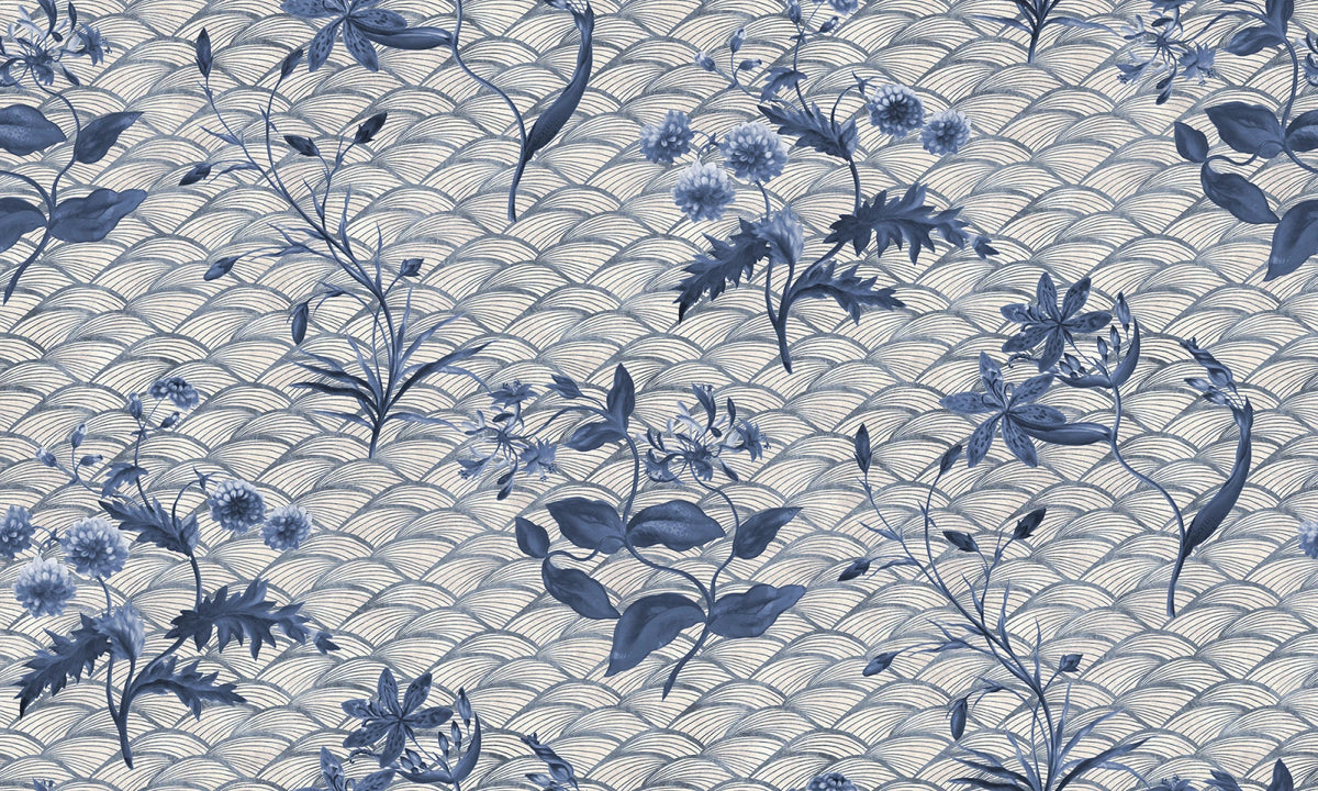 Tapetti Floral Ripple Blue