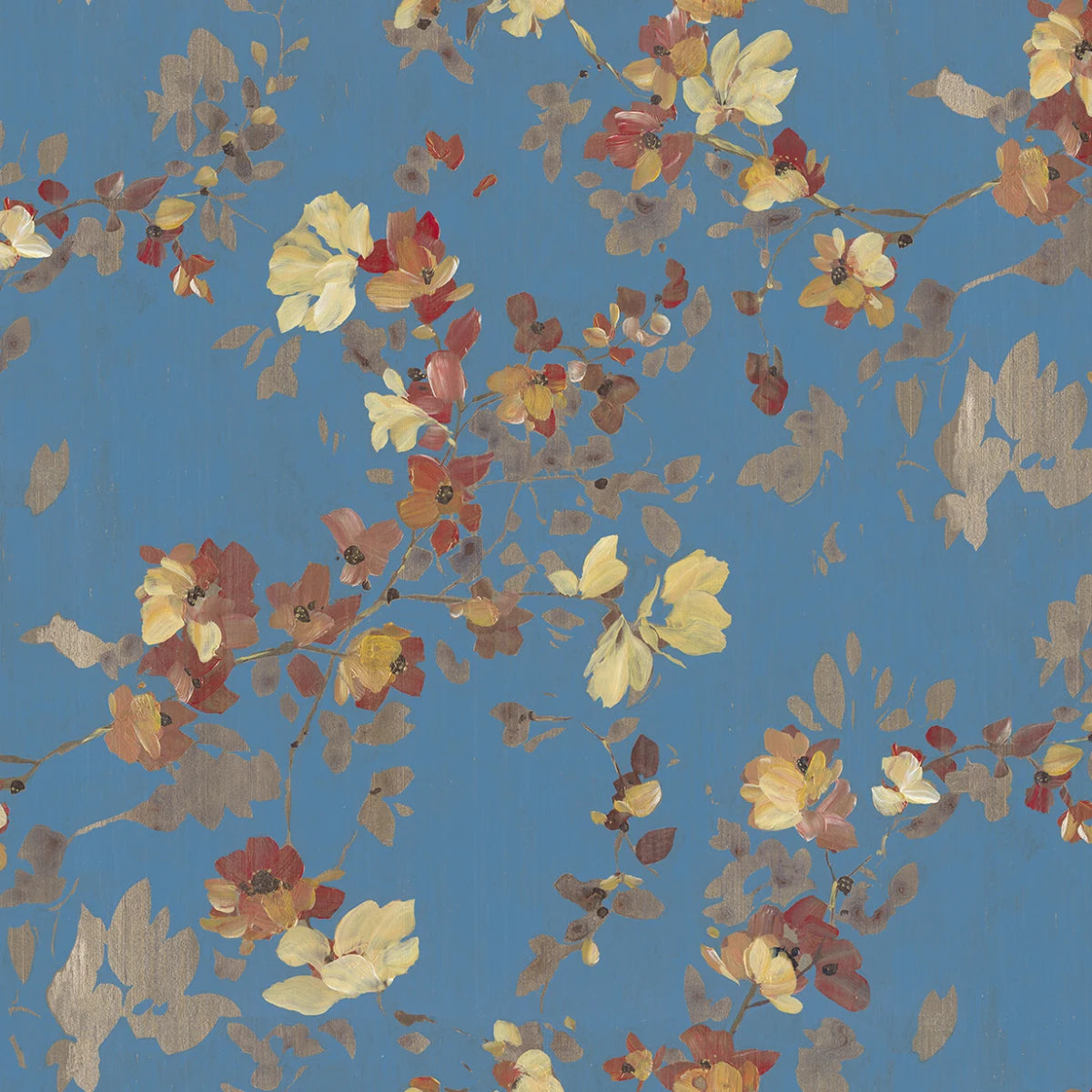 Tapetti Blooming Garden, Turquoise