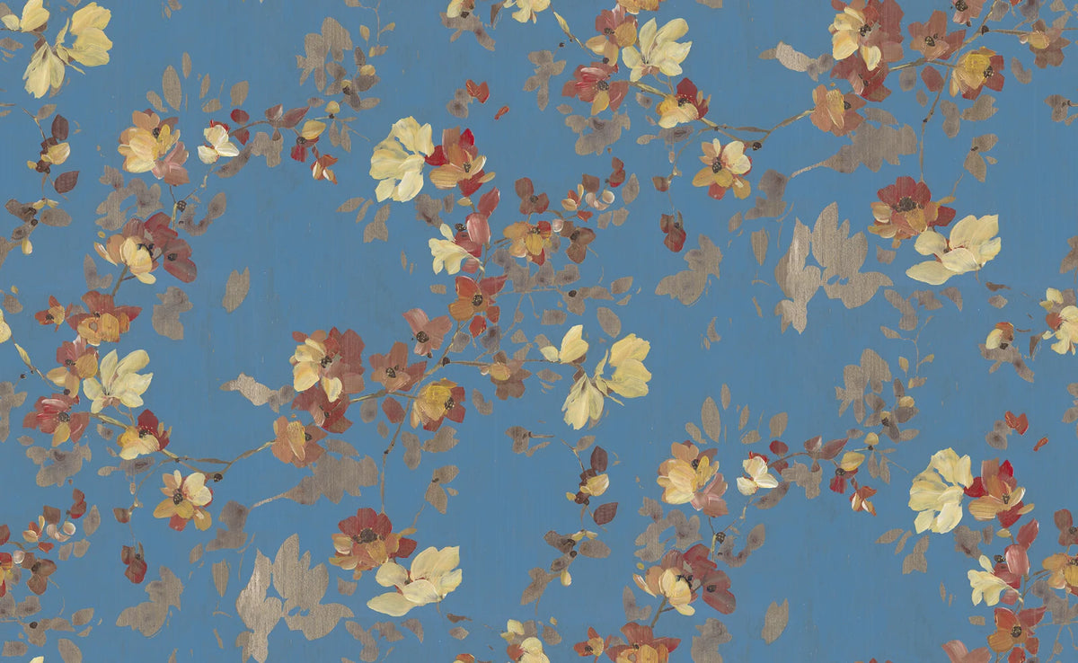 Tapetti Blooming Garden, Turquoise