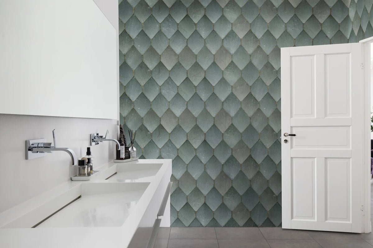 Tapetti Osaka Tiles, Emerald