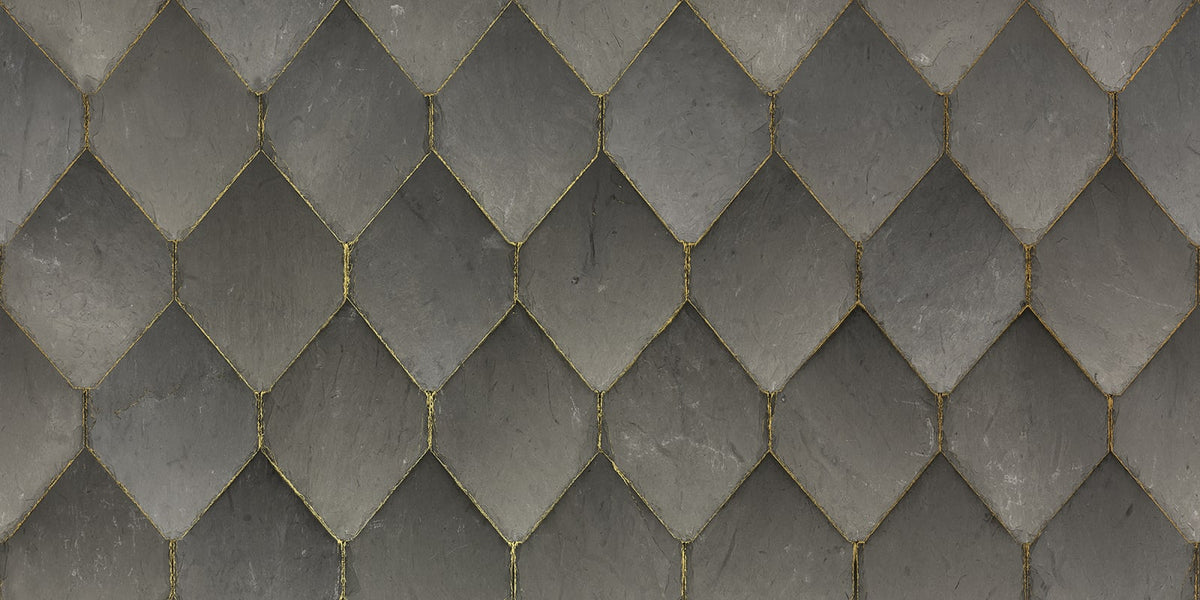 Tapetti Osaka Tiles, Gray