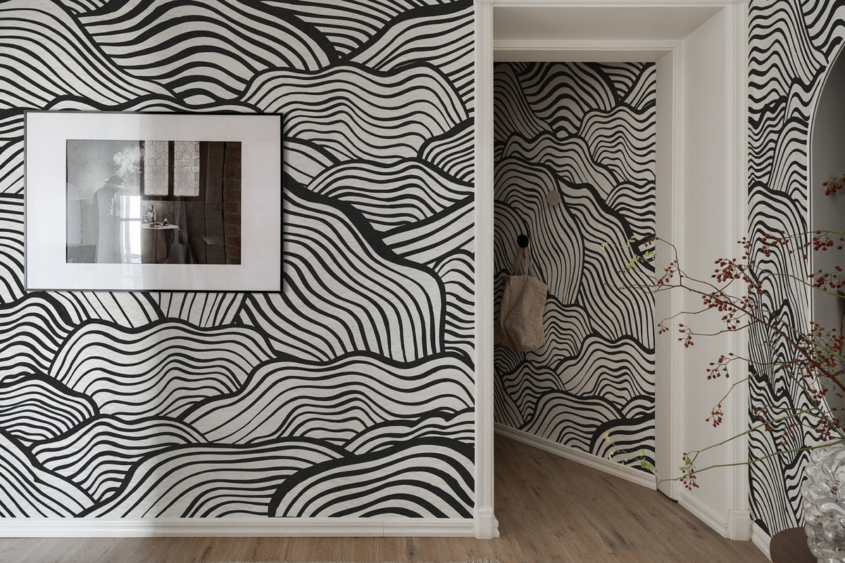Tapetti Soft Clouds Graphite
