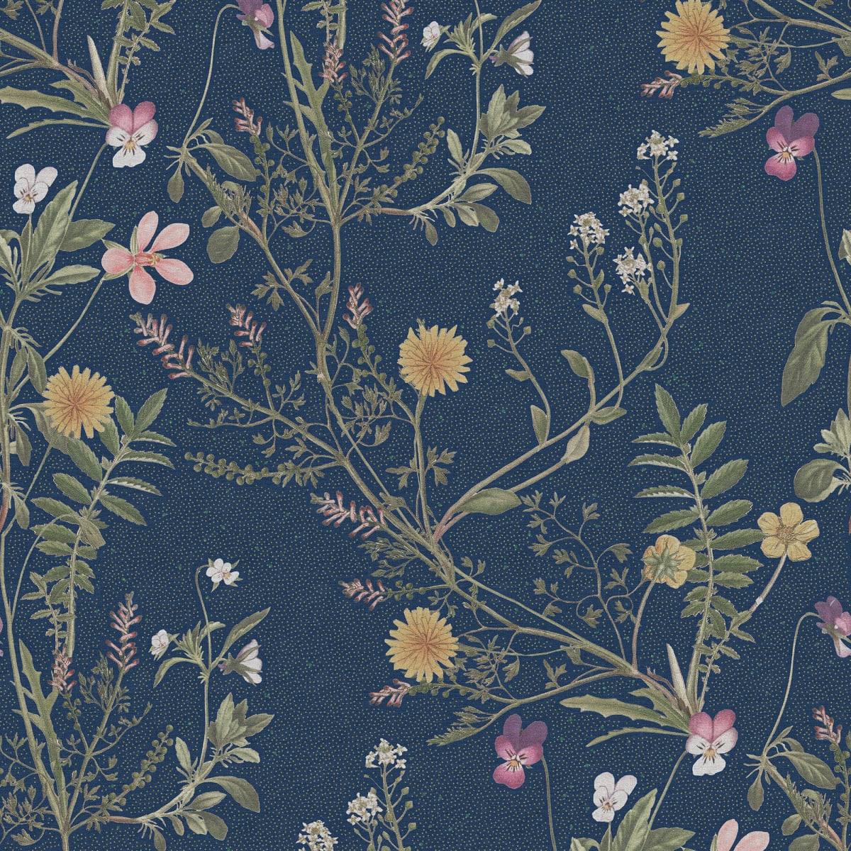 Tapetti Storm Flowers, Ocean Blue	