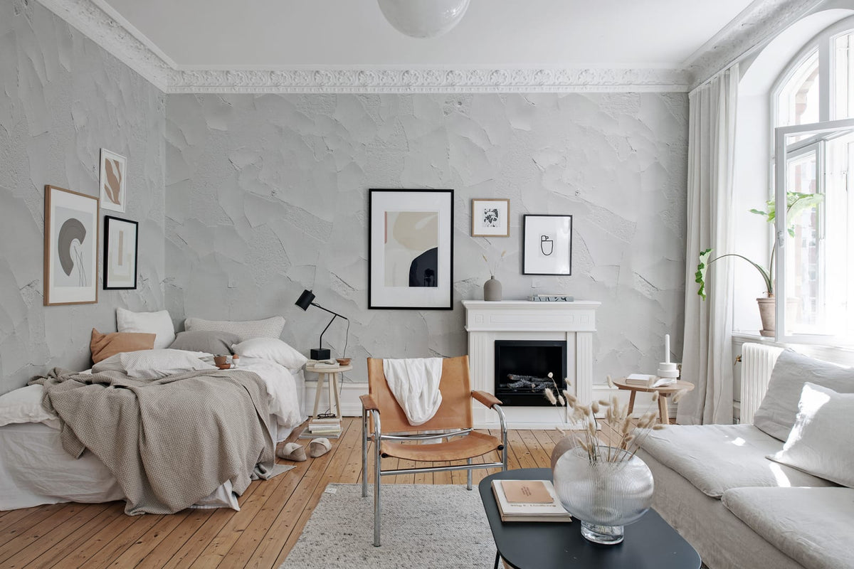 Tapetti Cracked Art White