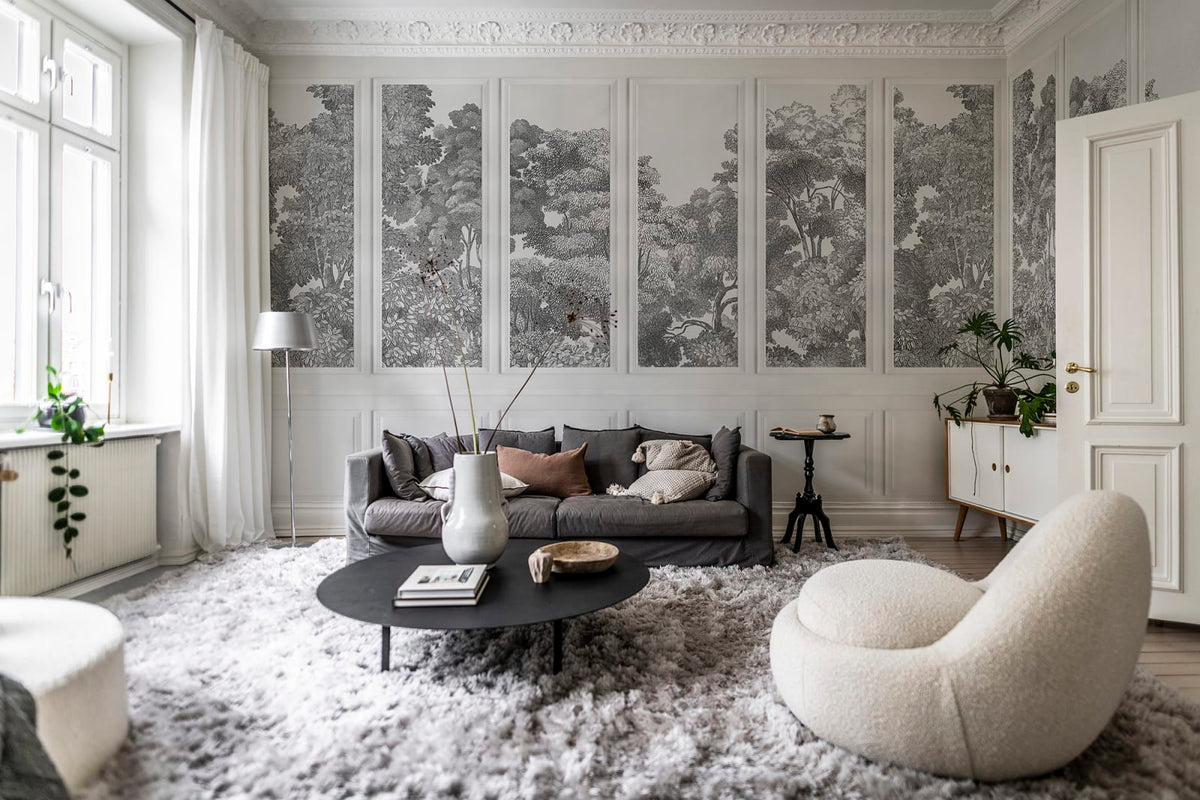 Tapetti Bellewood Panels, Graphite
