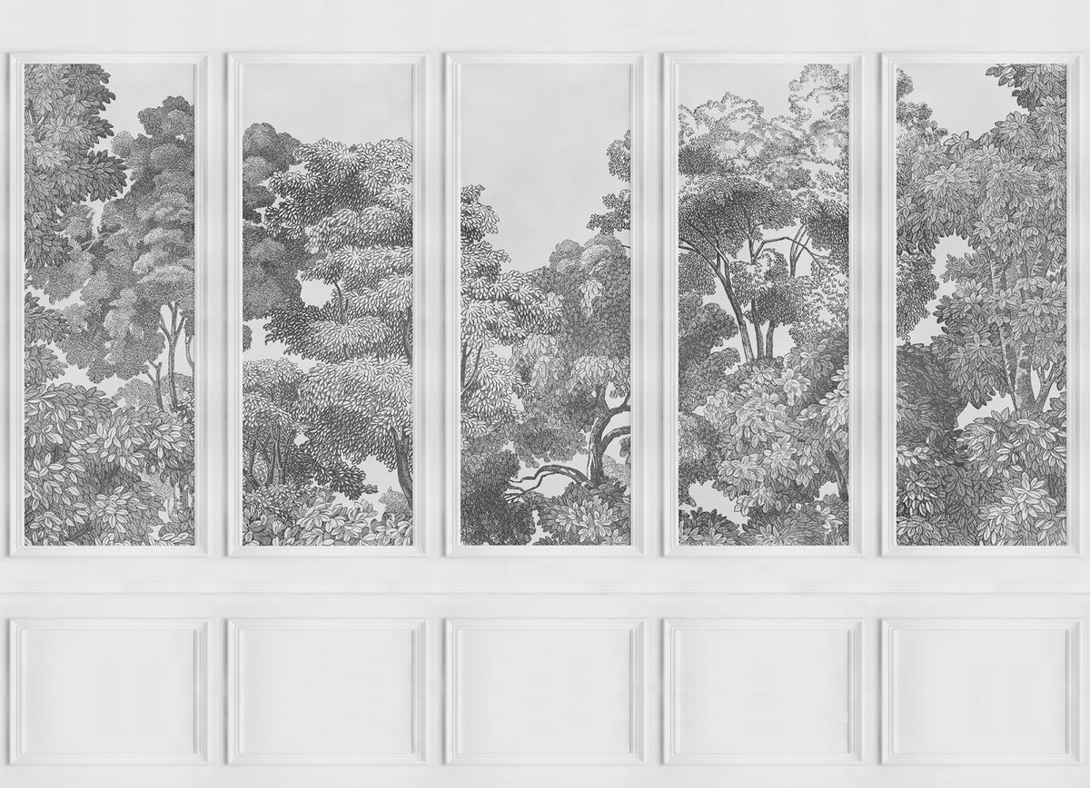 Tapetti Bellewood Panels, Graphite
