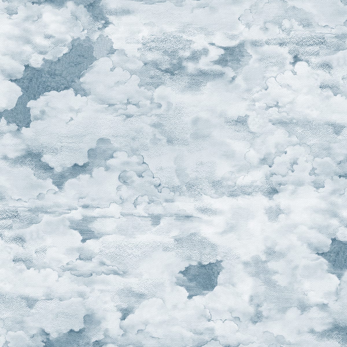Tapetti Chubby Clouds, Soft Blue