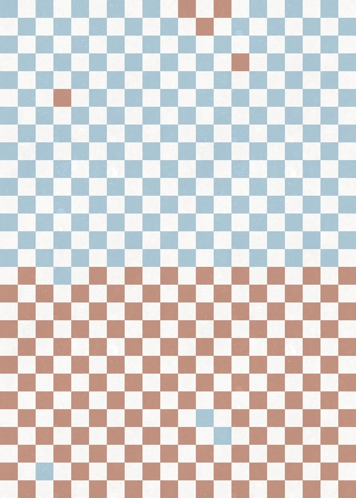 Tapetti Pixels, Orange & Blue