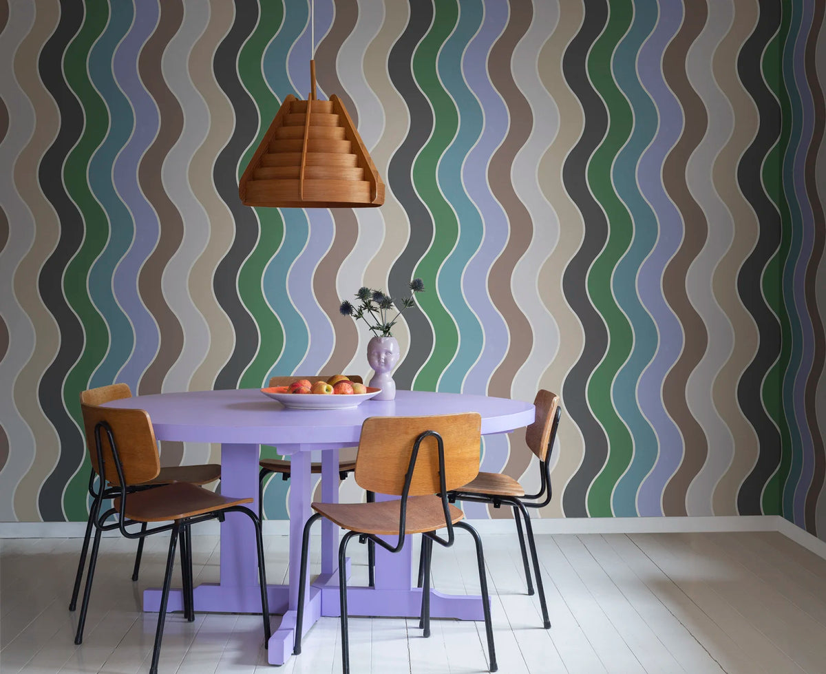 Tapetti Seventies Waves, Rainbow