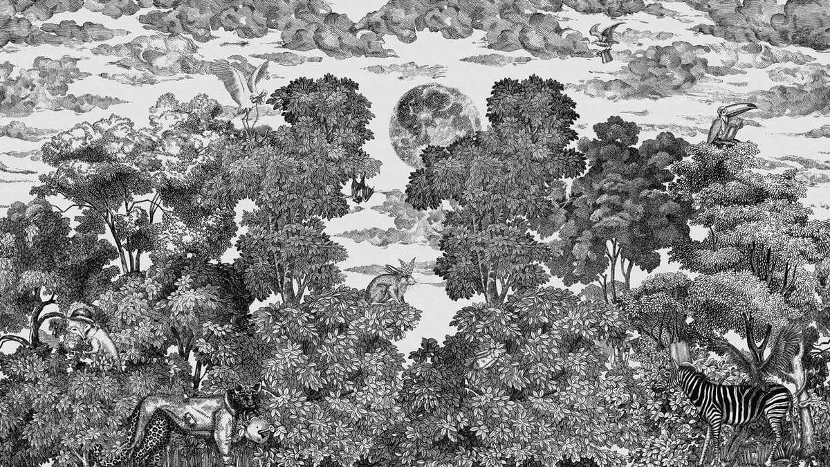 Tapetti Bellewood Under The Moon, Graphite