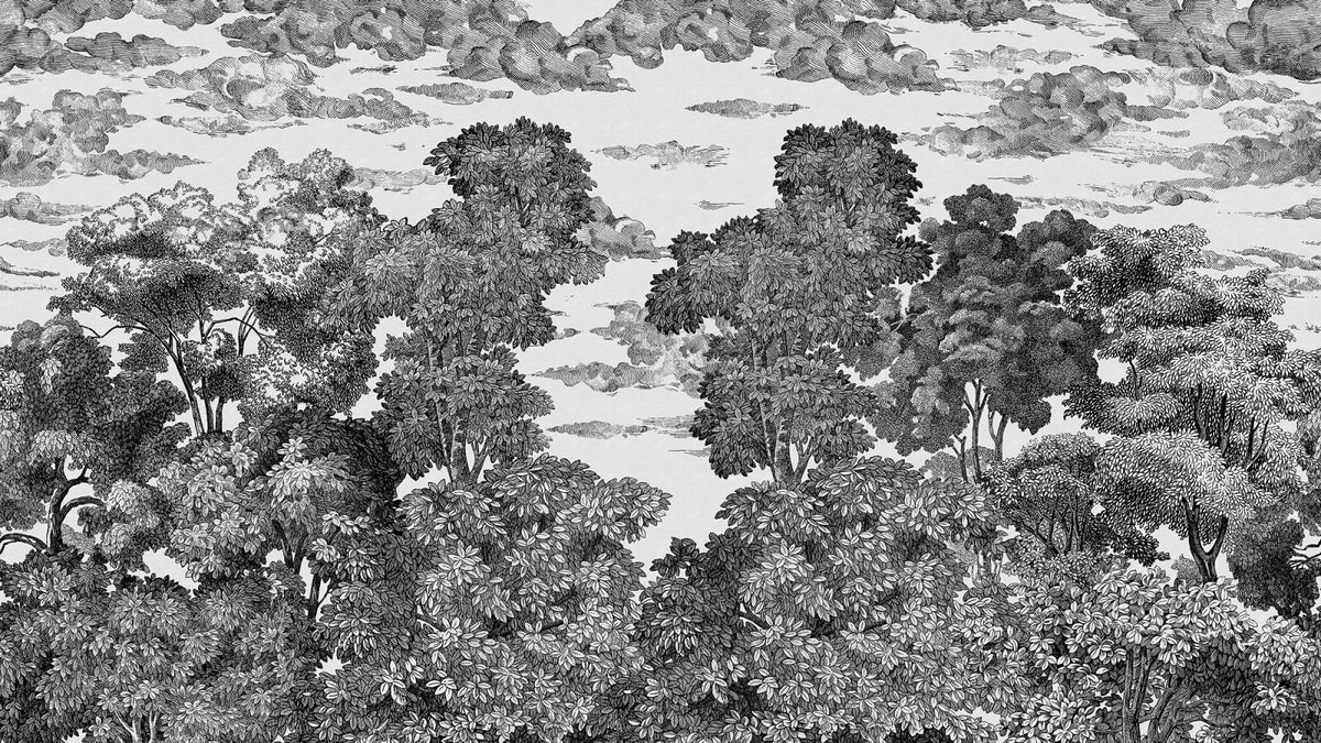 Tapetti Bellewood Under The Clouds, Graphite