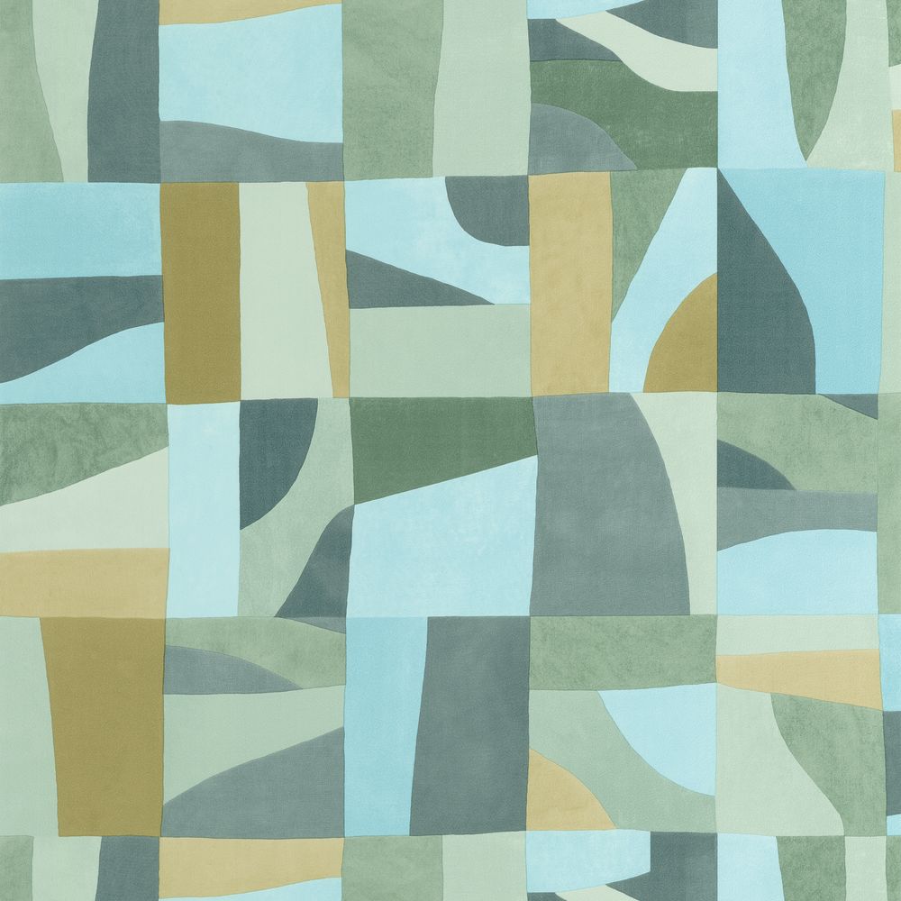 Tapetti Aix Bleu Ocean Vert 0,53x10,05m