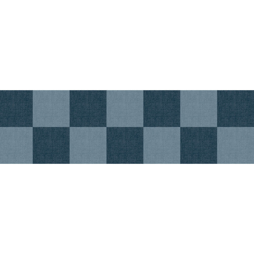Boordi Checks Border Bleu Denim 0,106x6m