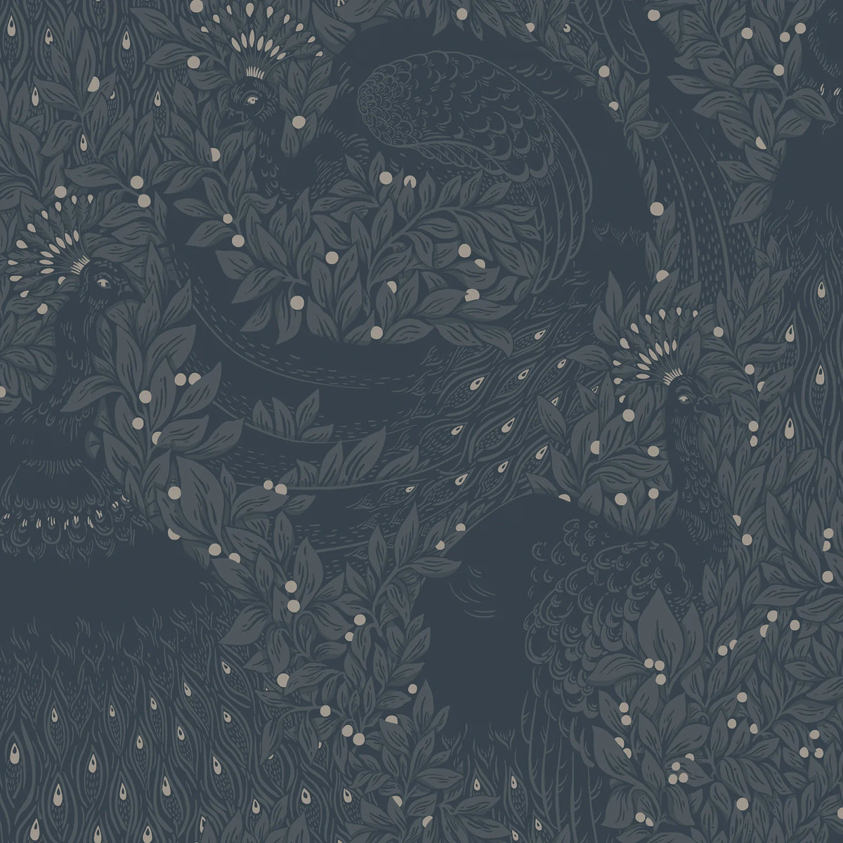 Tapetti Evelina, Indigo Blue