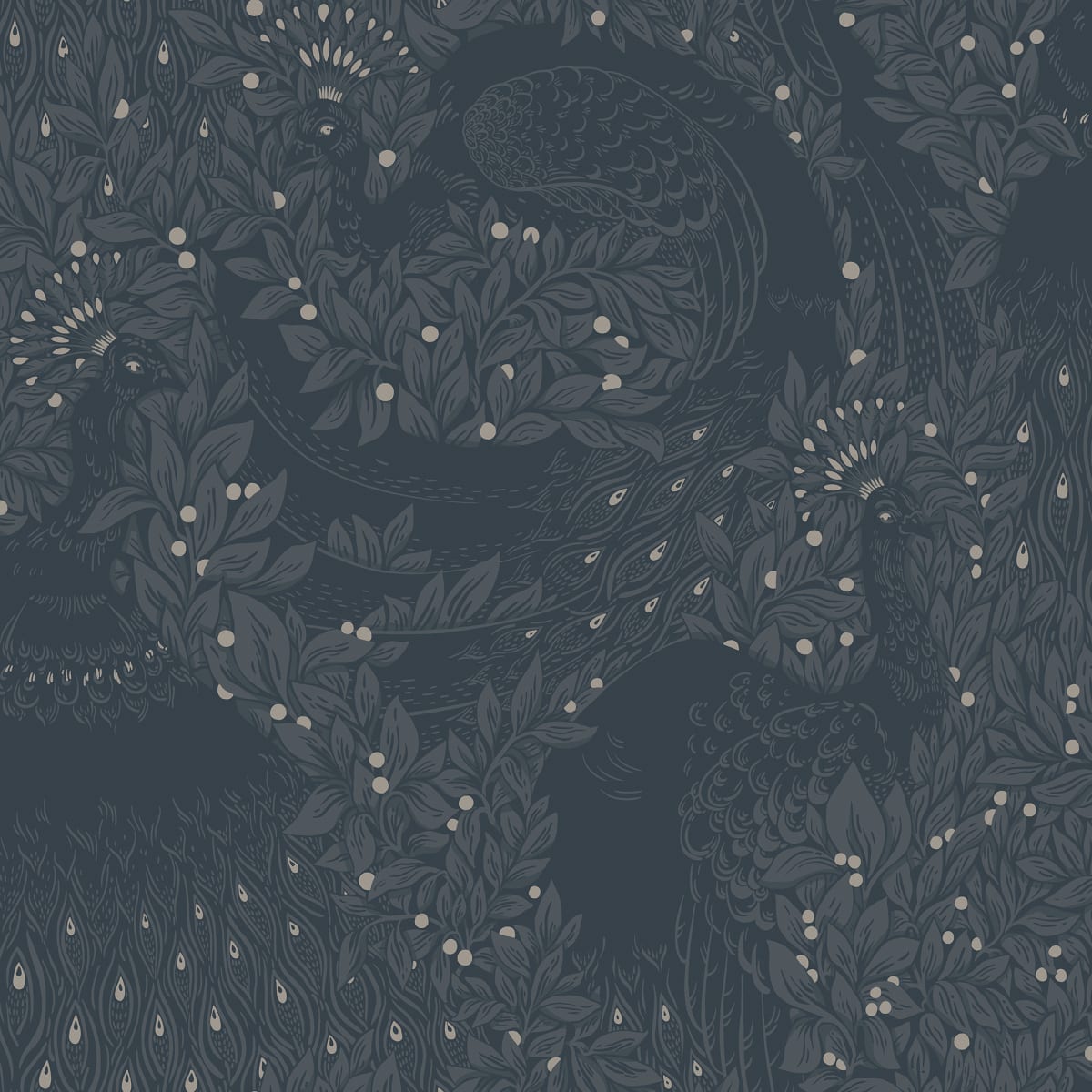 Tapetti Evelina, Indigo Blue