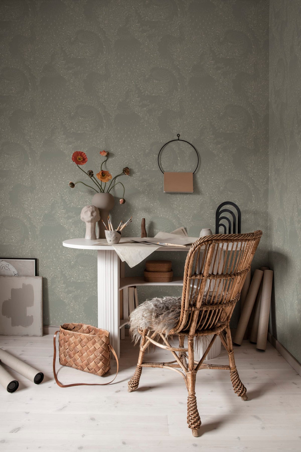 Tapetti Evelina, Sage Green