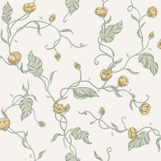 Tapetti Elmire, Spring Green