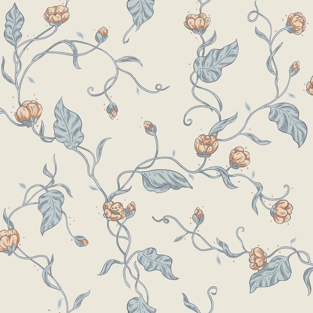 Tapetti Elmire, Soft Blue
