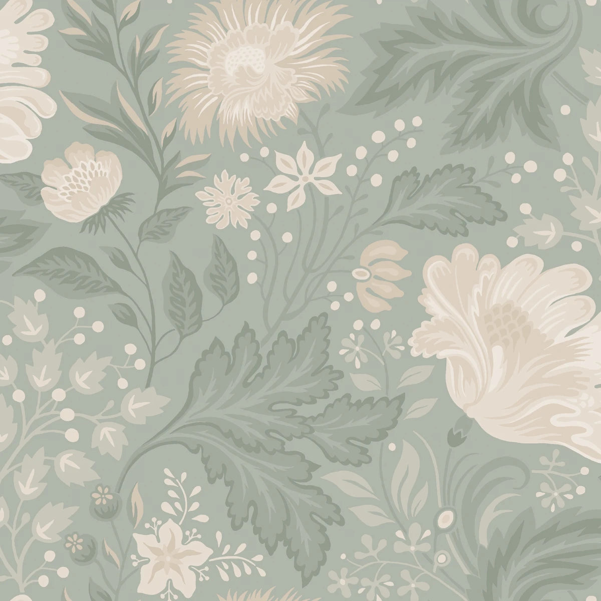 Tapetti Ava, Sage Green