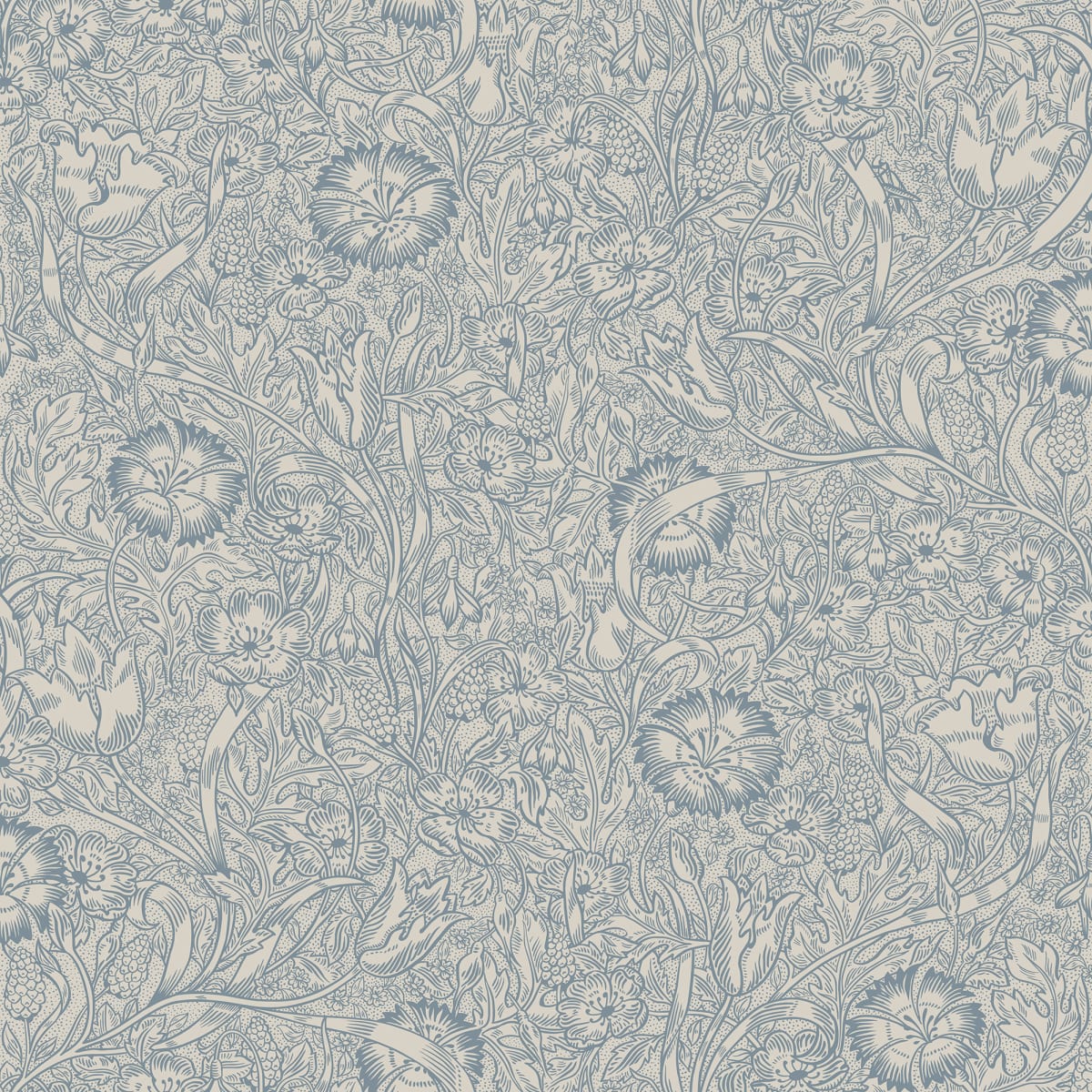 Tapetti Caroline, Indigo Blue