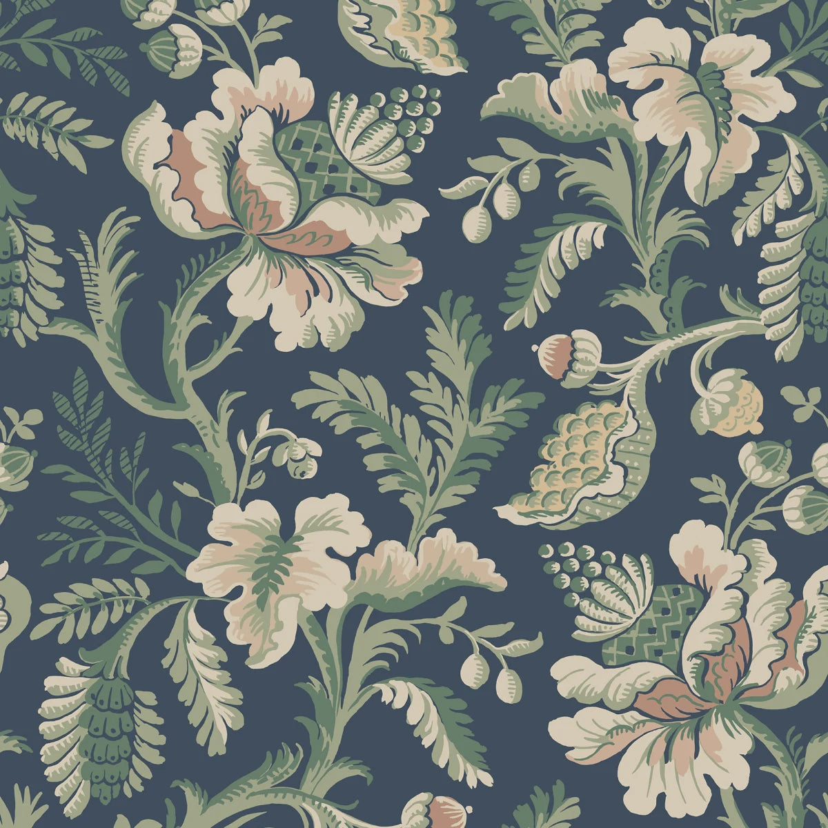 Tapetti Daphne, Midnight Blue