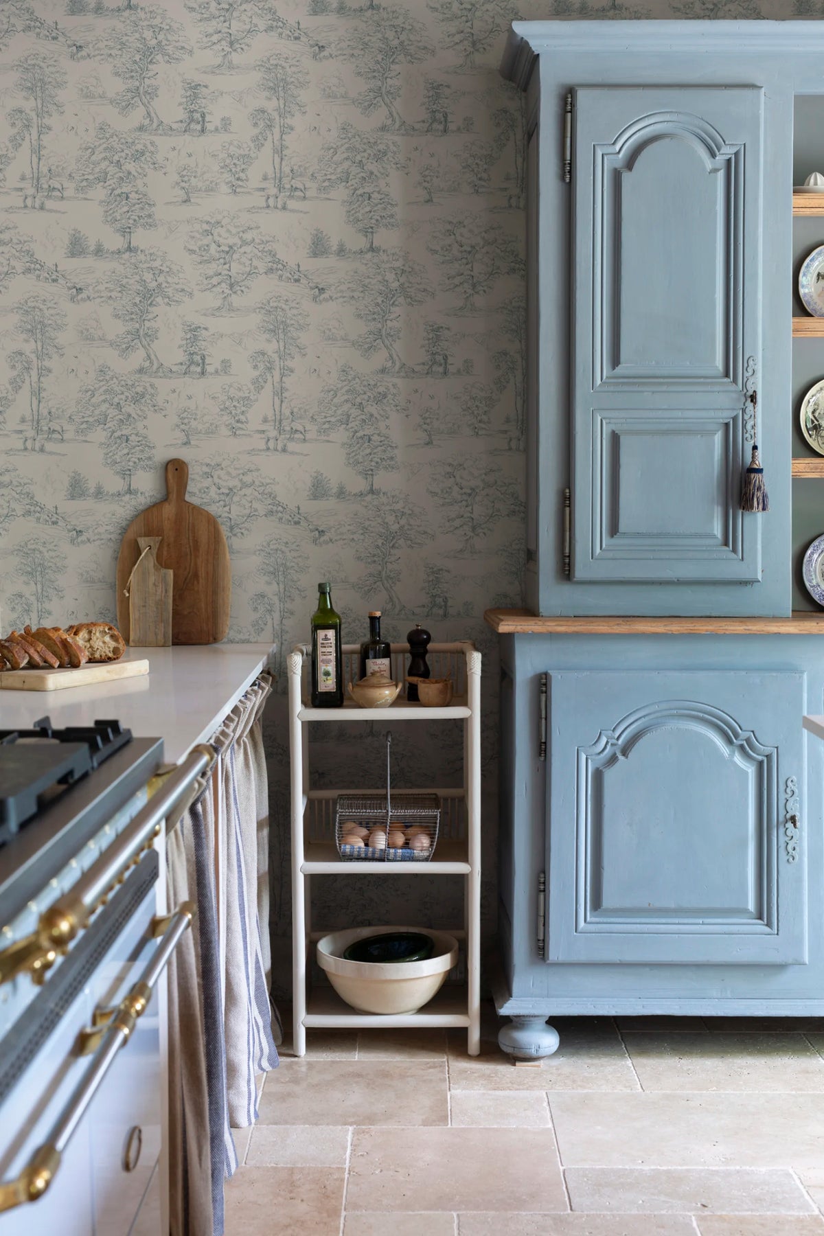 Tapetti Montfort, Indigo Blue