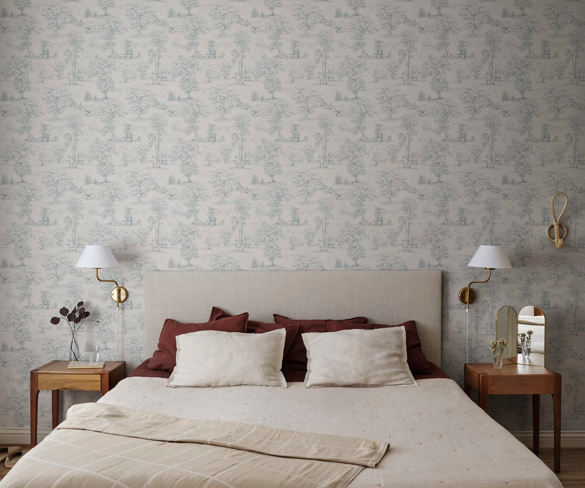 Tapetti Montfort, Indigo Blue
