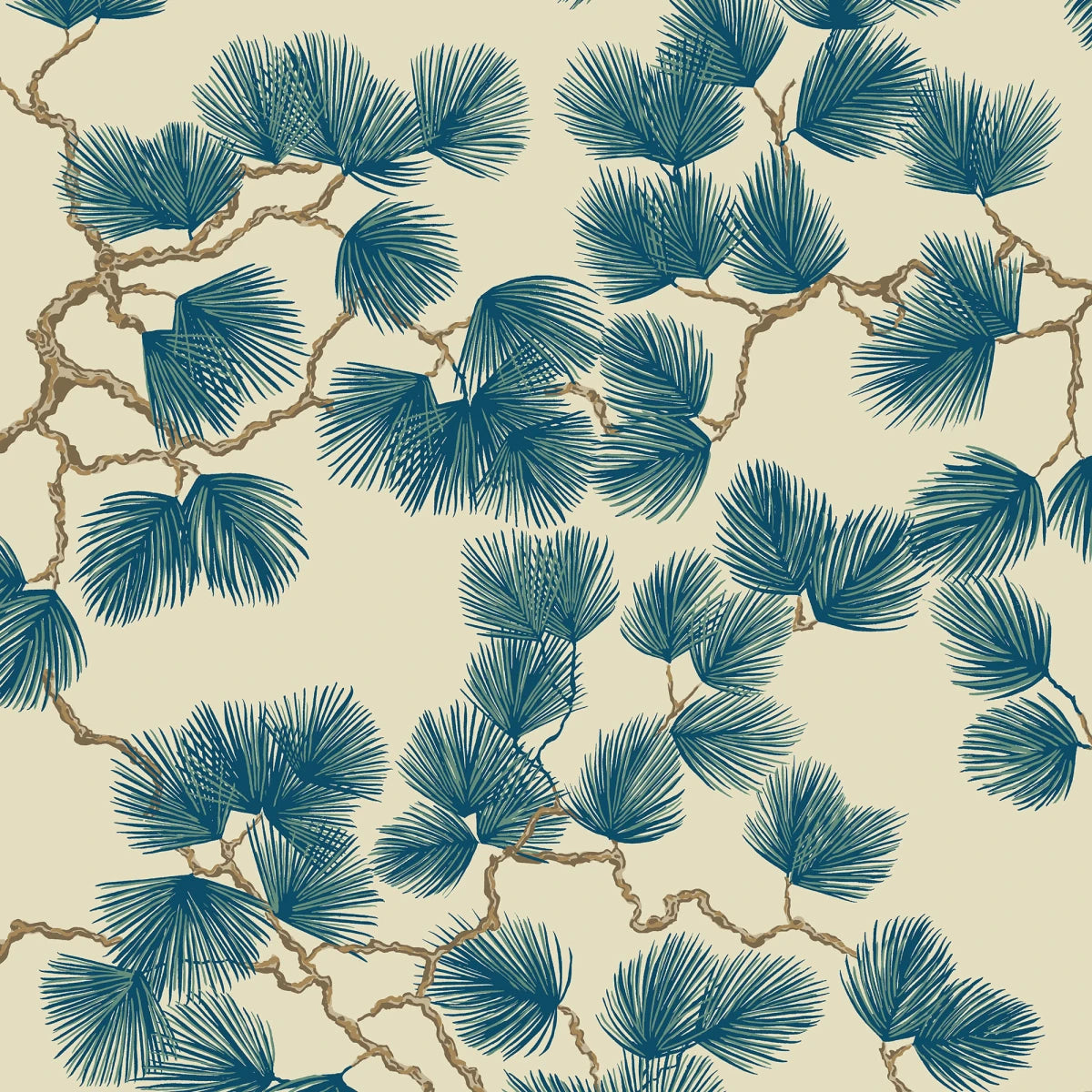 Tapetti Pine, Blue 