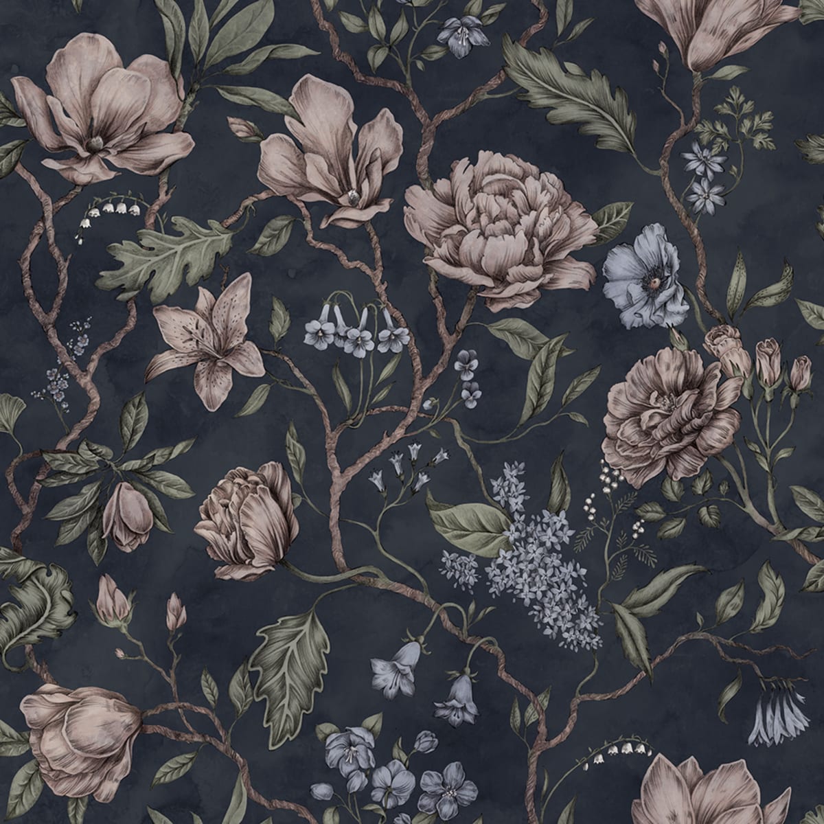 Tapetti Belinda, Dark Blue