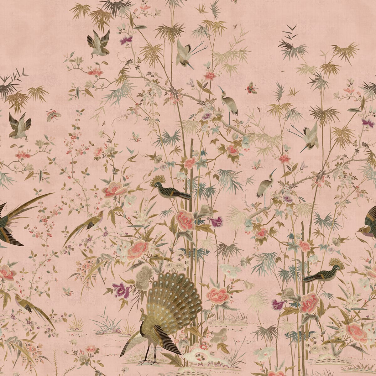 Tapetti Chinoiserie Garden, Pink