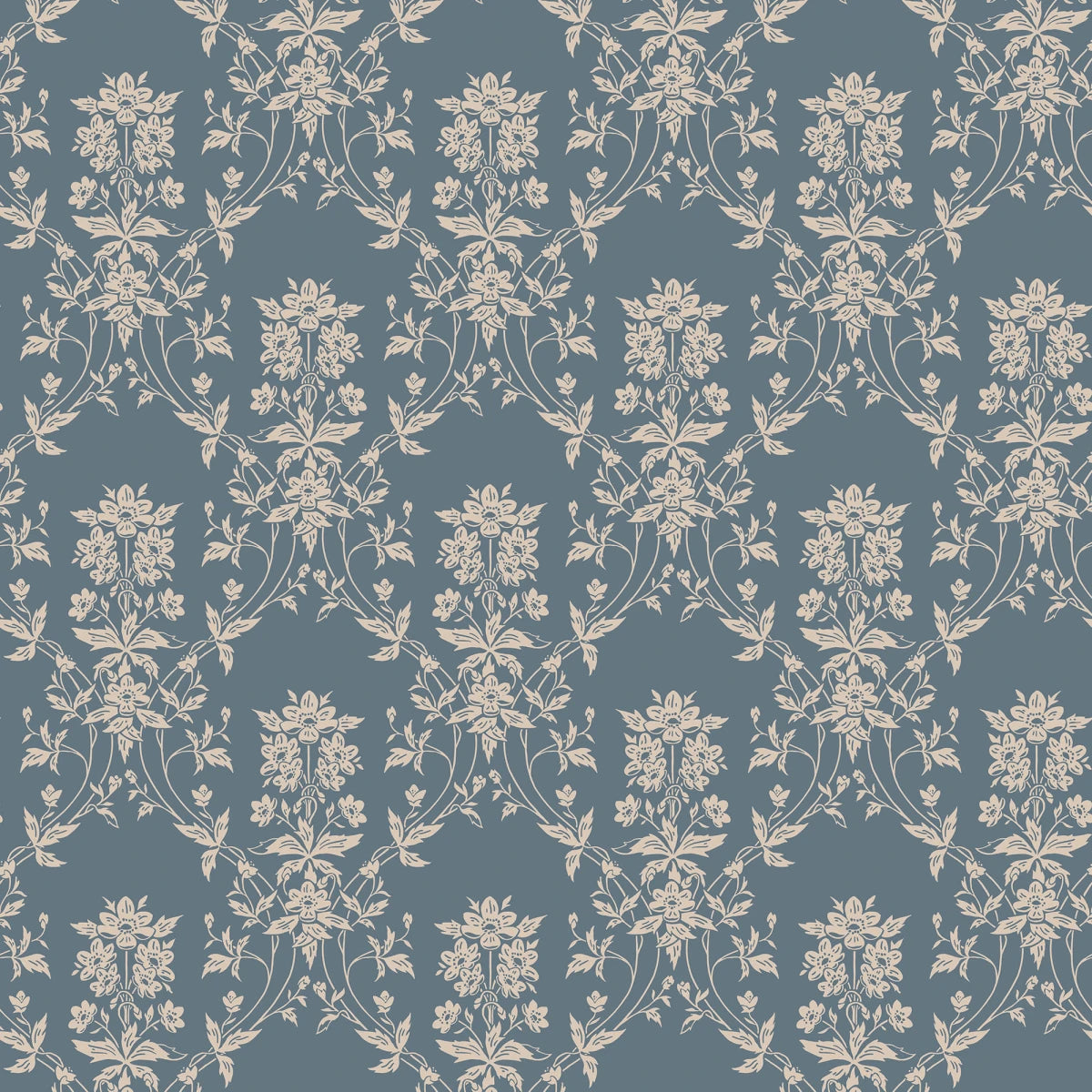 Tapetti Alva, Indigo Blue