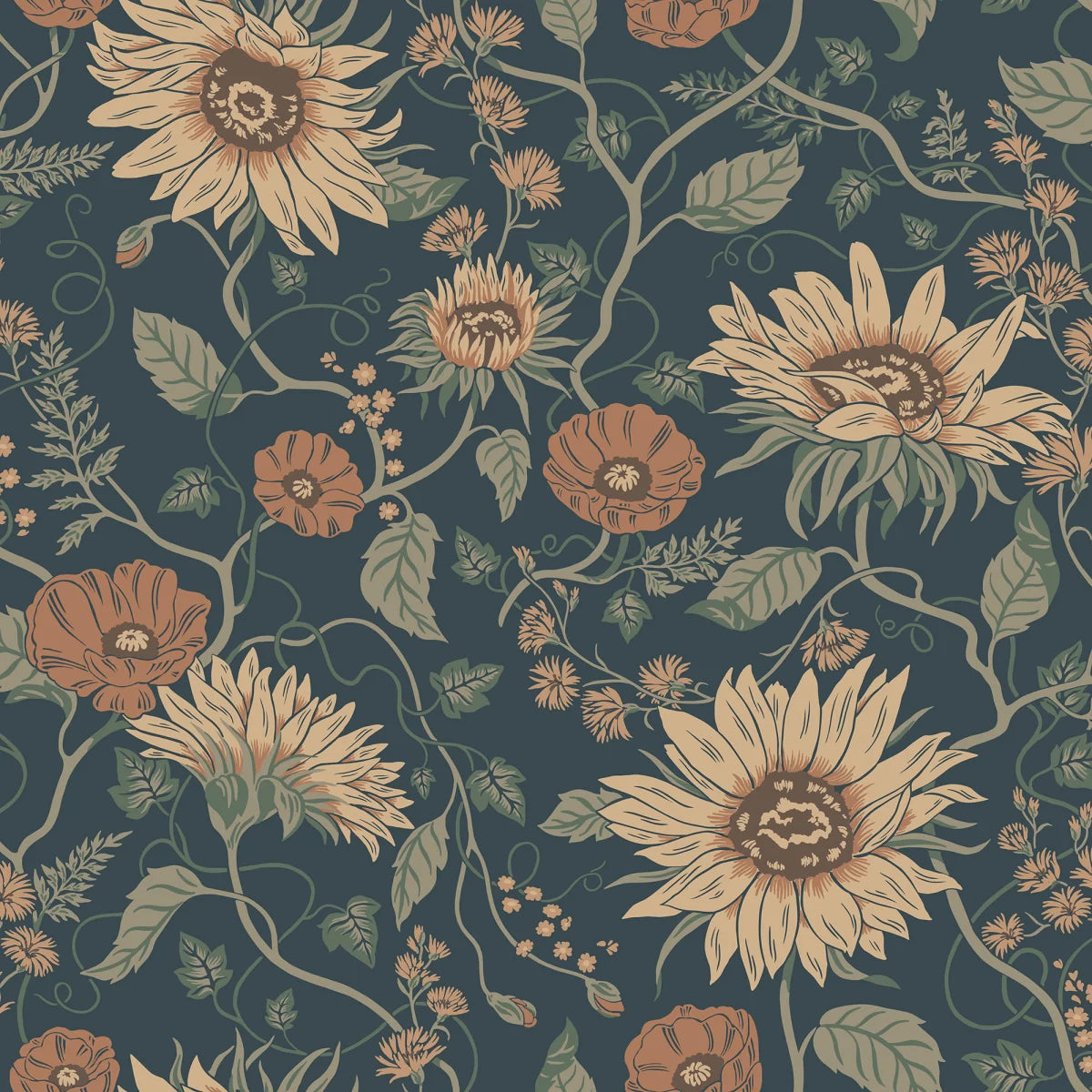 Tapetti Solveig, Midnight Blue