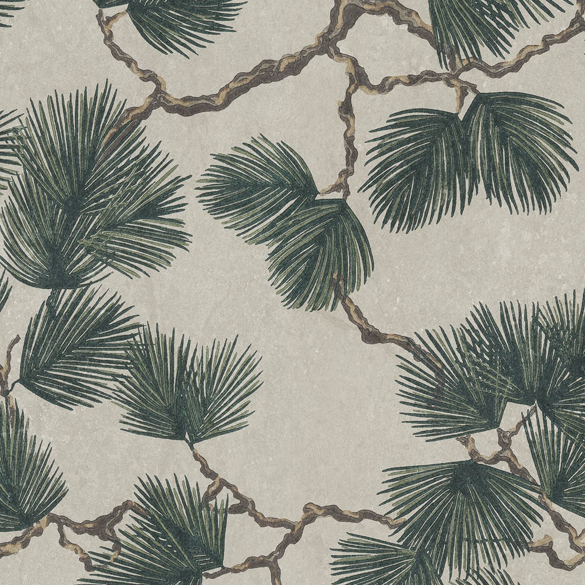 Tapetti Pine Mural, Green