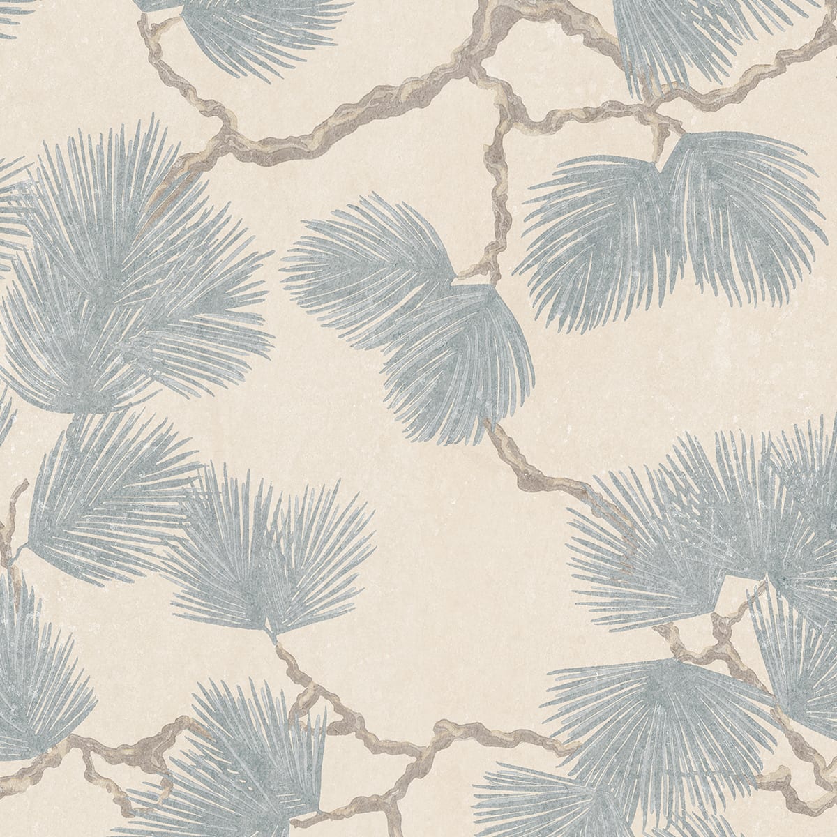 Tapetti Pine Mural, Misty Blue