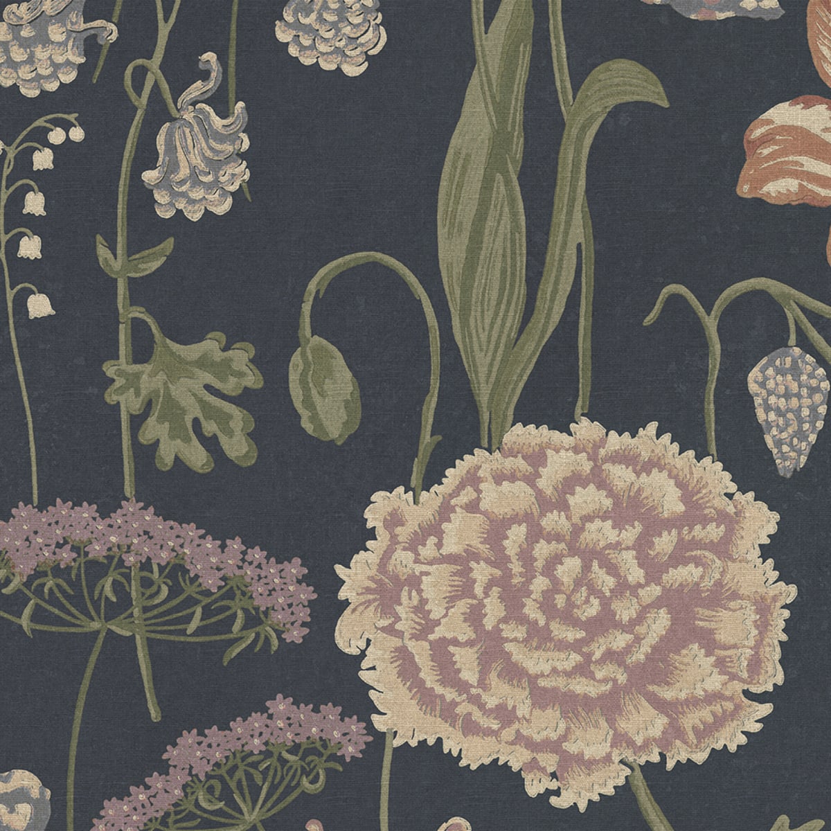 Tapetti Aurelie Mural, Dark Blue