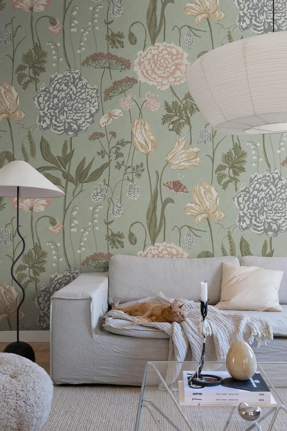 Tapetti Aurelie Mural, Light Blue